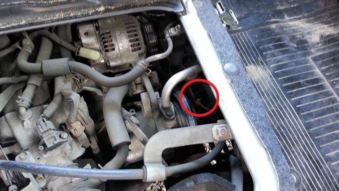 ハイゼットカーゴのエンジンオイルのレベルゲージ